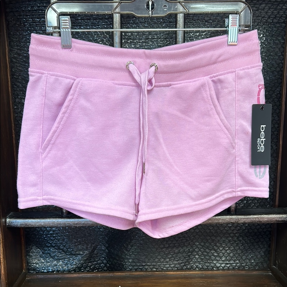 bebe Women's Soft Pink Athletic Shorts